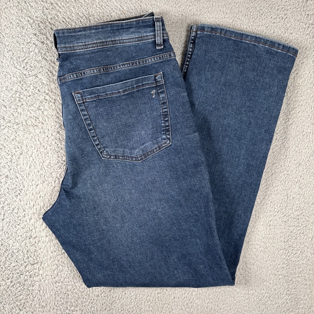 The Perfect Jean TPJ Mens 38x32 Athletic Fit Blue Dark Wash Stretch Denim Jeans